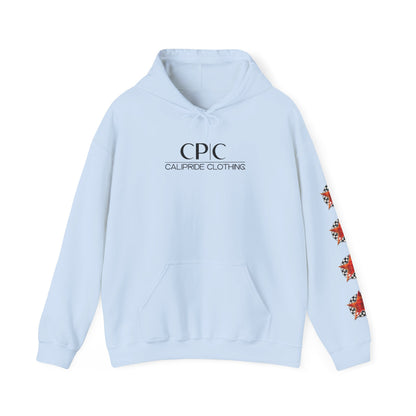 Skater Silhouette Sweatshirt, Red Plaid w Stars | CaliPride Clothing
