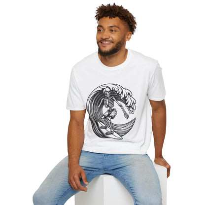 Surf & Beach Collection - Solo Swellen, Vintage Skeleton Graphic T-Shirt — CaliPride Clothing