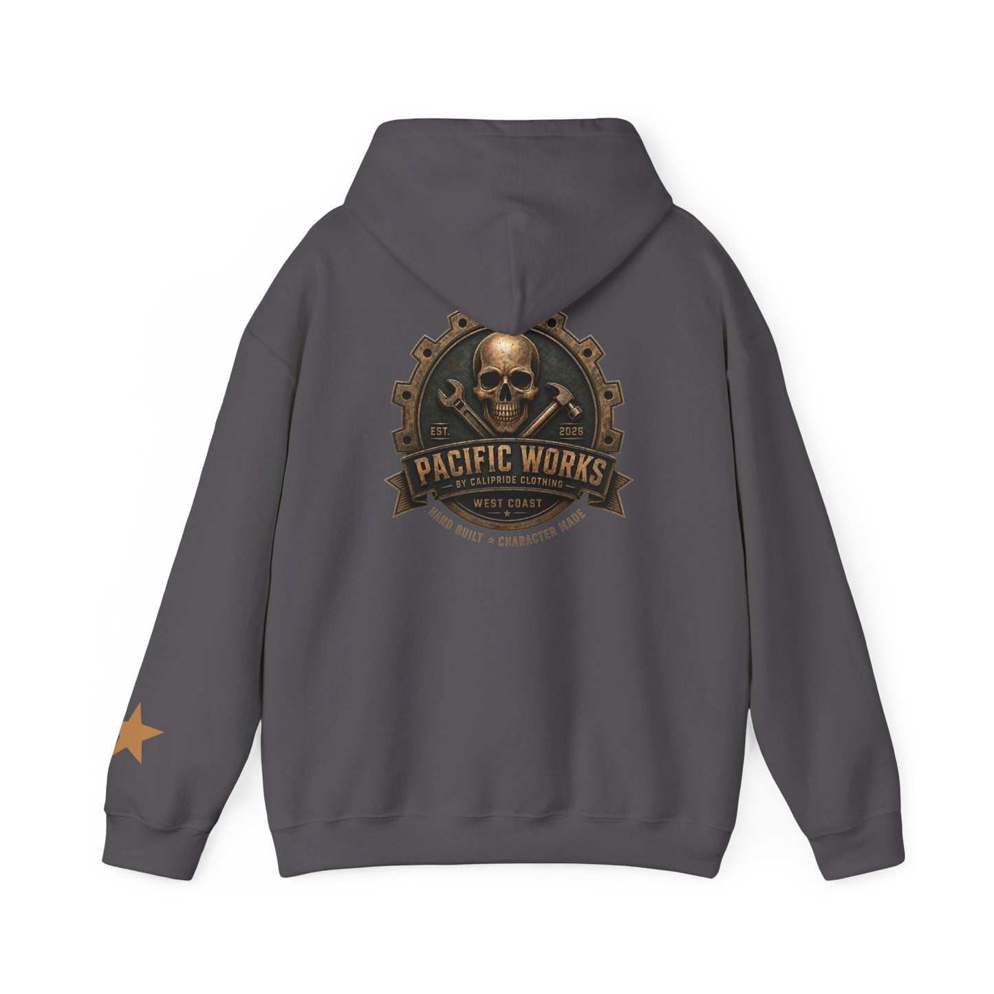 Pacific Works Collection — Signature Logo, Graphic Hoodie - CaliPride Clothing