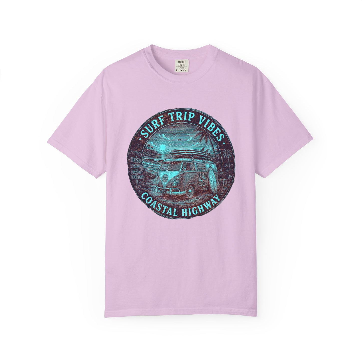 Surf & Beach Collection - Ocean Vibes Series, Surf Trip Vibes, T-shirt - CaliPride Clothing