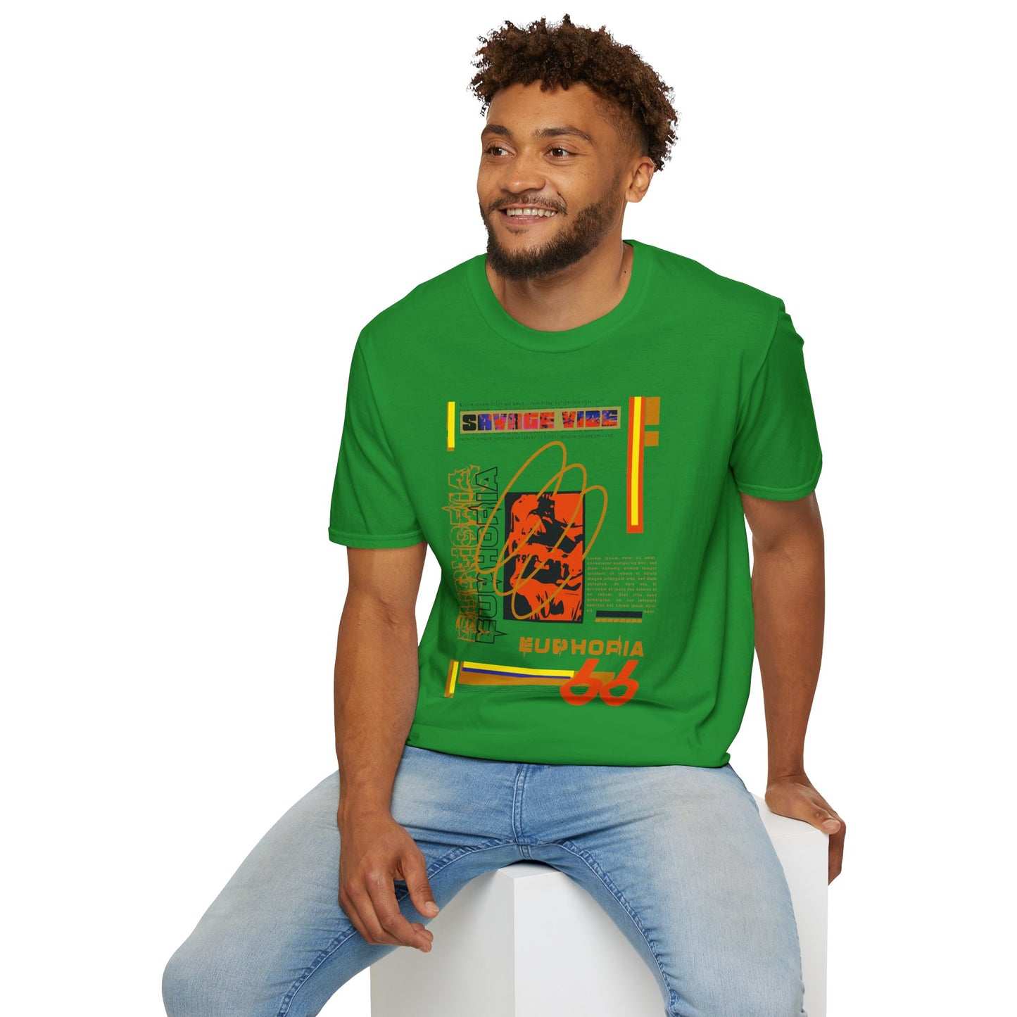 Urban Underground Collection - Savage Vibe, Euphoria 66, Graphic T Shirt - CaliPride Clothing