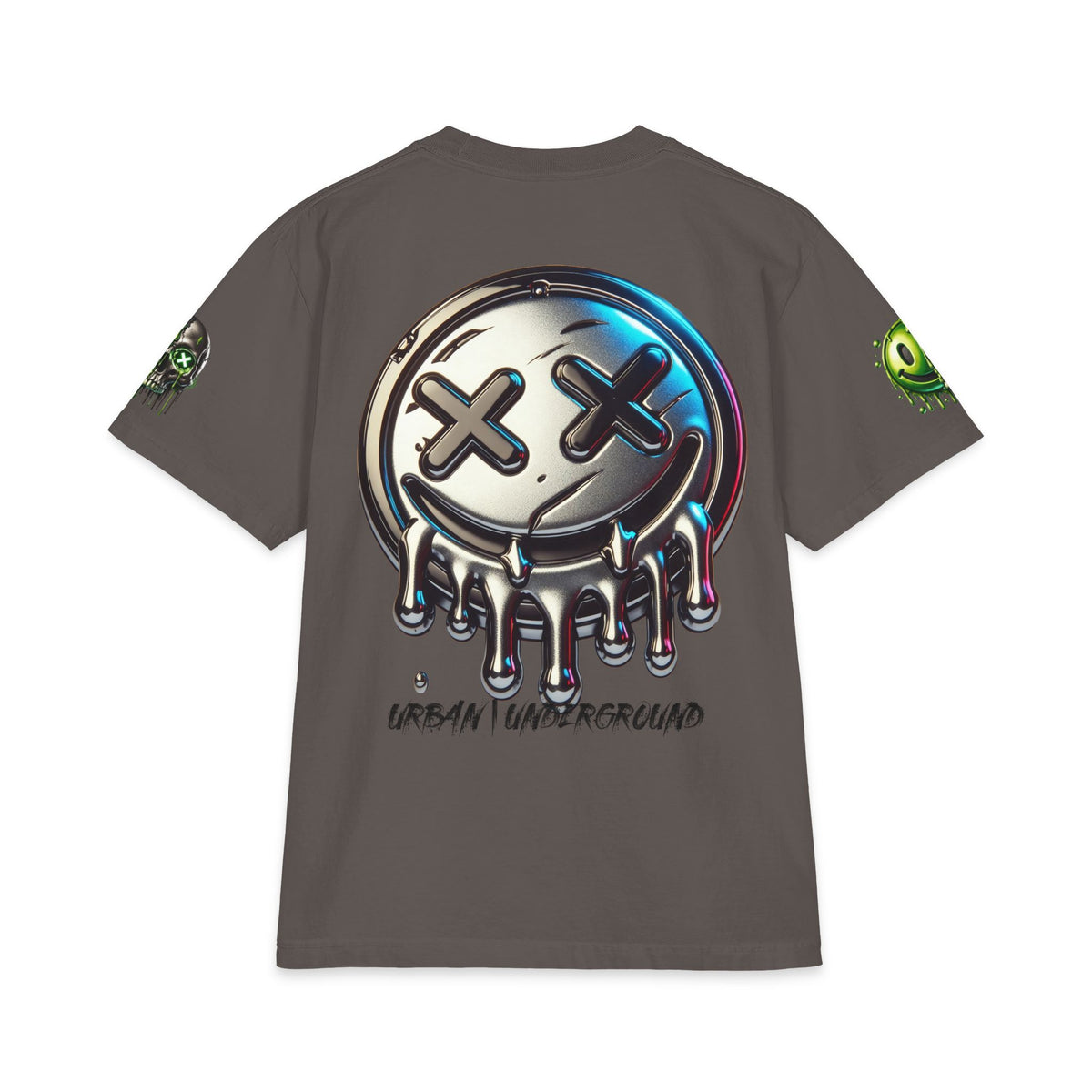 Urban Underground Collection - Neon Drip Drooly, Graphic 4-way T Shirt - CaliPride Clothing