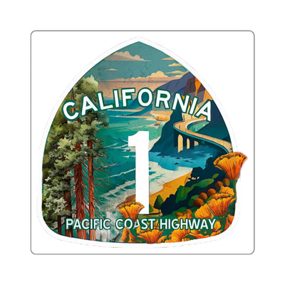 California's Pacific Coast Highway Sticker