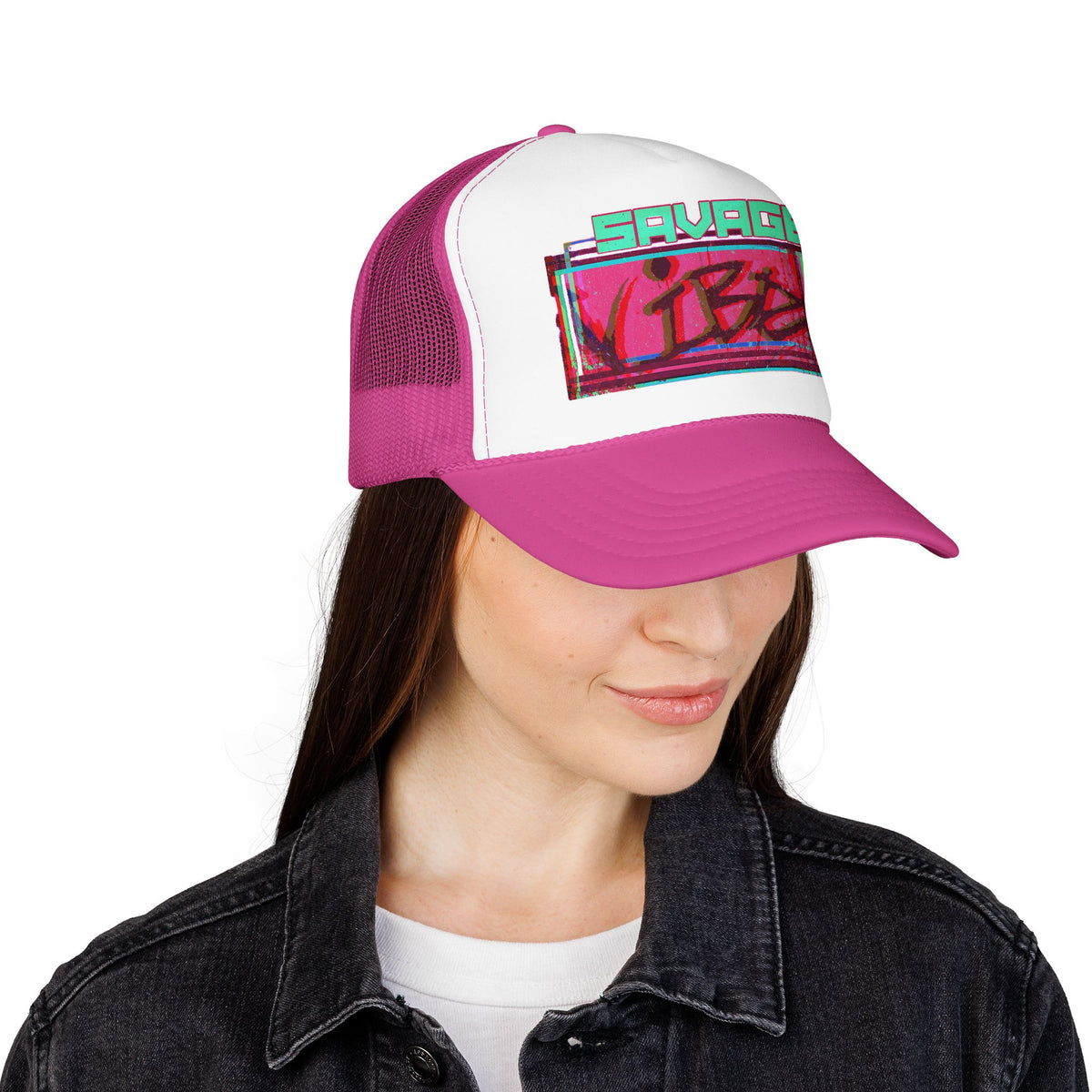 Urban Underground Collection - Bold & Big Color Vibes, Savage Vibe Foam Trucker Hat – DFT printing