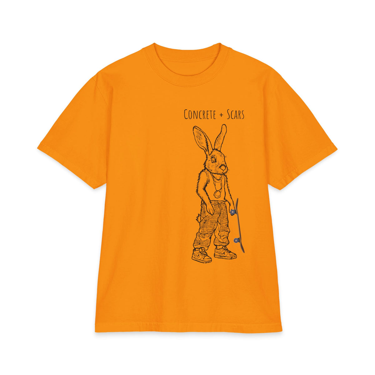 Concrete & Scars Skatewear Collection - Skateboard Bunny, Graphic T-Shirt – CaliPride Clothing