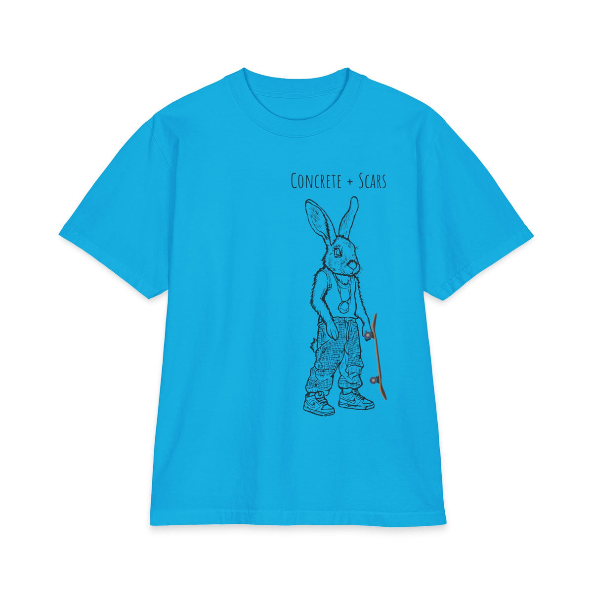 Concrete & Scars Skatewear Collection - Skateboard Bunny, Graphic T-Shirt – CaliPride Clothing