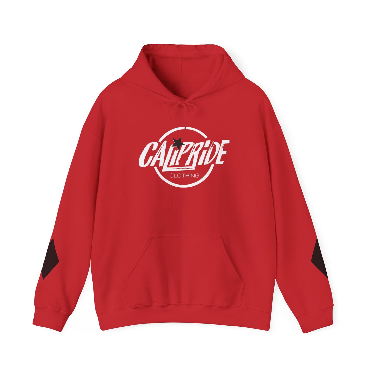 'West Coast State of Mind' Diamond & Hearts Skull, Graphic Hoodie - CaliPride Clothing
