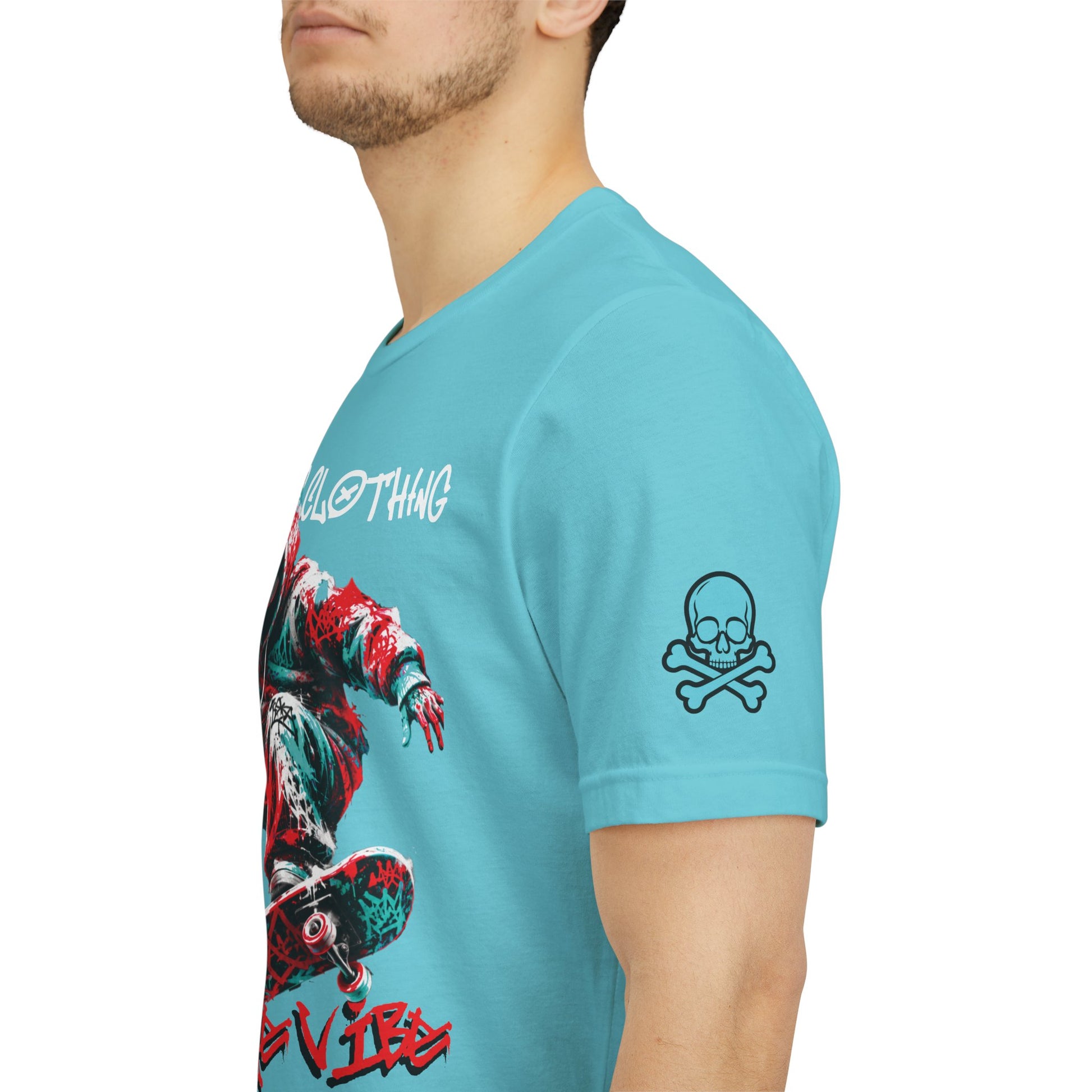 Skate & Surf Collection - Savage Vibe Skater Graphic T-Shirt - CaliPride Clothing