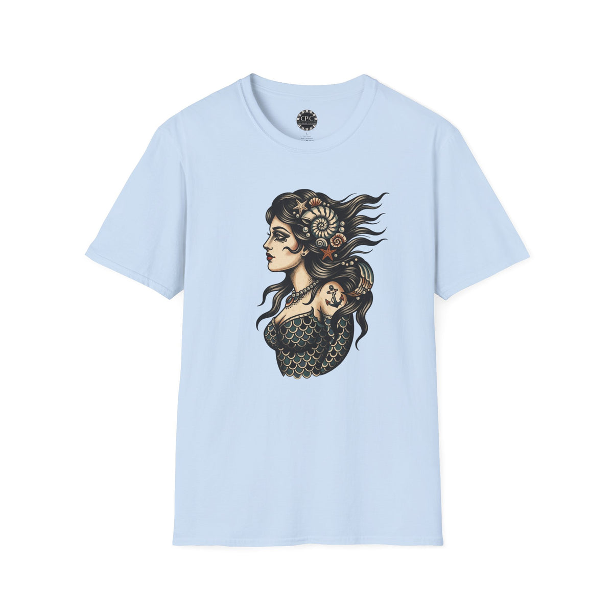 Pacific Works Collection - Vintage Mermaid Graphic T-Shirt — CaliPride Clothing