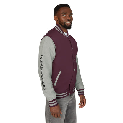 Urban Underground Collection - Savage Vibe, Bone Drop Graphic Letterman Jacket | CaliPride Clothing