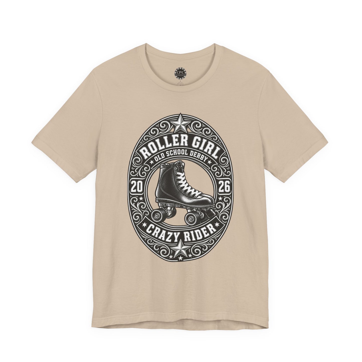 Punk Resurrected Collection - Roller Girl Crazy Rider, Graphic T-shirt | CaliPride Clothing