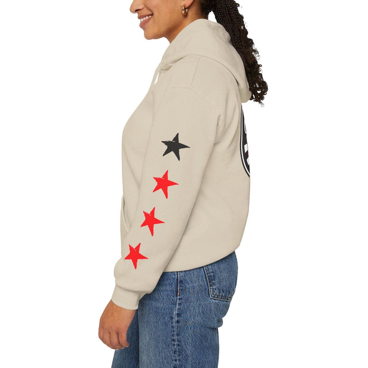 Skate & Surf Collection - Checkered Star Emblem Hoodie, multiple colors | CaliPride Clothing