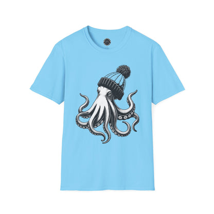 Pacific Works Collection - Hipster Octopus Graphic T-Shirt — CaliPride Clothing