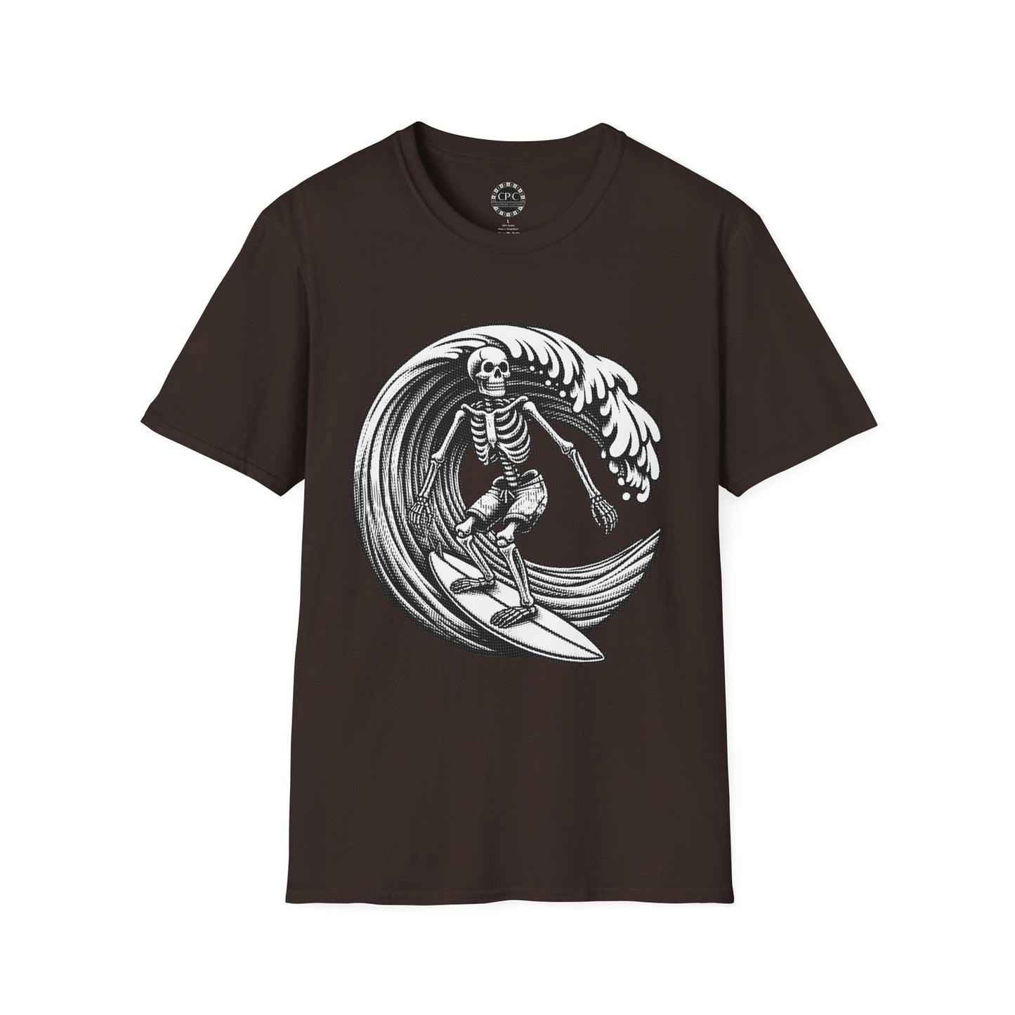 Surf & Beach Collection - Solo Swellen, Vintage Skeleton Graphic T-Shirt — CaliPride Clothing