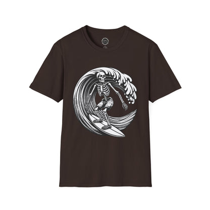 Surf & Beach Collection - Solo Swellen, Vintage Skeleton Graphic T-Shirt — CaliPride Clothing