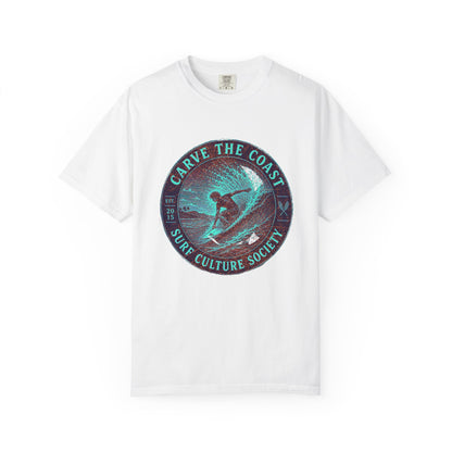 Surf & Beach Collection - Ocean Vibes Series, Carve the Coast, T-Shirt - CaliPride Clothing