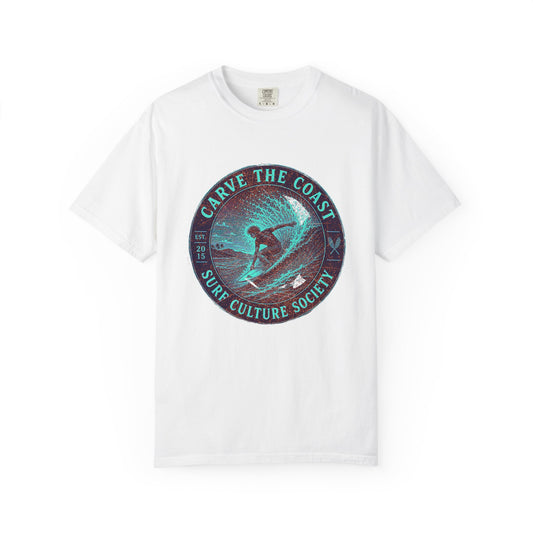 Surf & Beach Collection - Ocean Vibes Series, Carve the Coast, T-Shirt - CaliPride Clothing