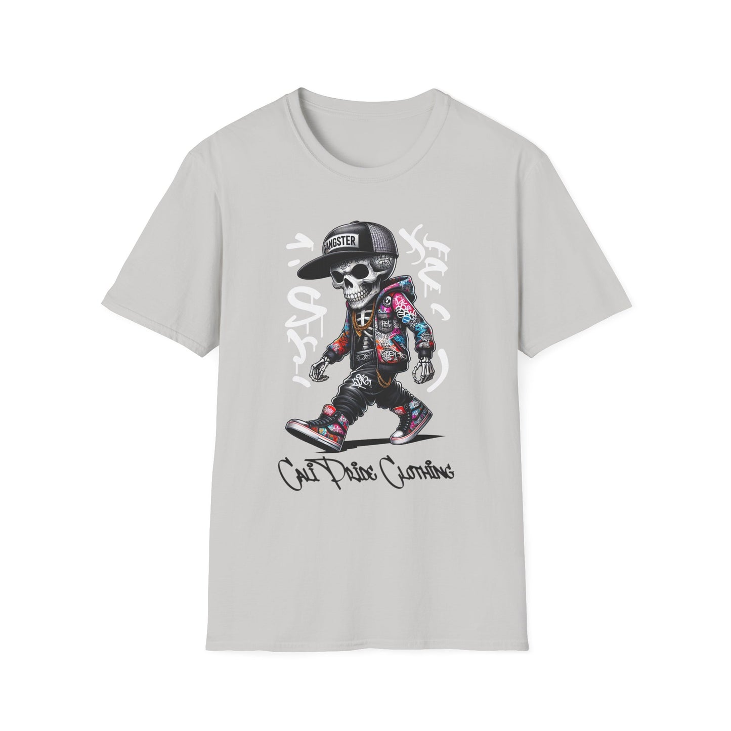 Graffiti Skeleton Artist Graphic T-Shirt