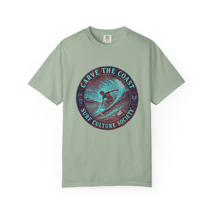 Surf & Beach Collection - Ocean Vibes Series, Carve the Coast, T-Shirt - CaliPride Clothing