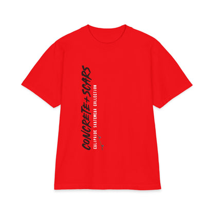 Concrete & Scars Skatewear Collection - Concrete Scars + Skateboard, Graphic T‑Shirt — CaliPride Clothing