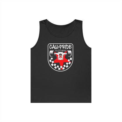 Skate & Surf Collection - Checkered Truck Emblem, Tank Top - CaliPride Clothing