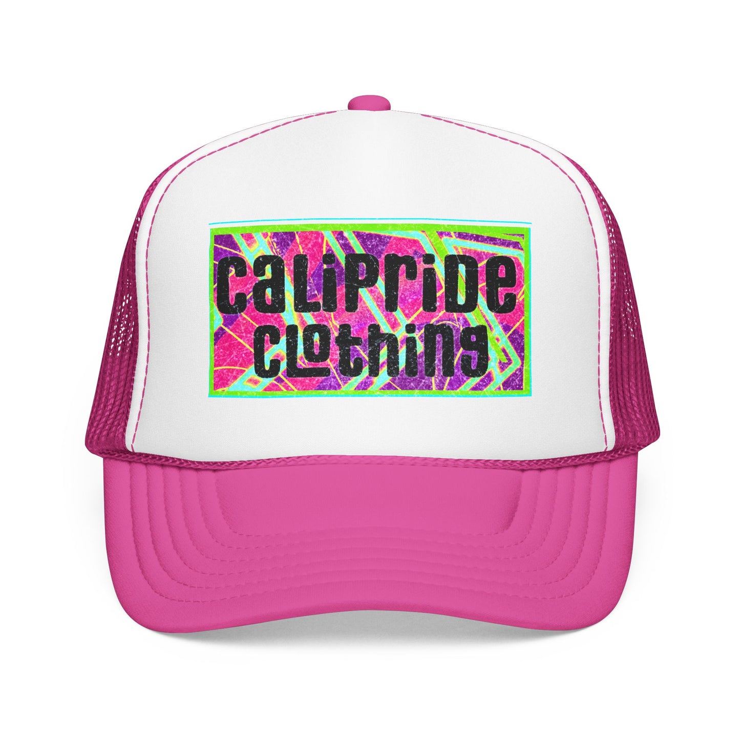 Surf & Beach Collection - Bold & Big Color Vibes, Calipride Clothing Retro Foam Trucker Hat – DFT printing