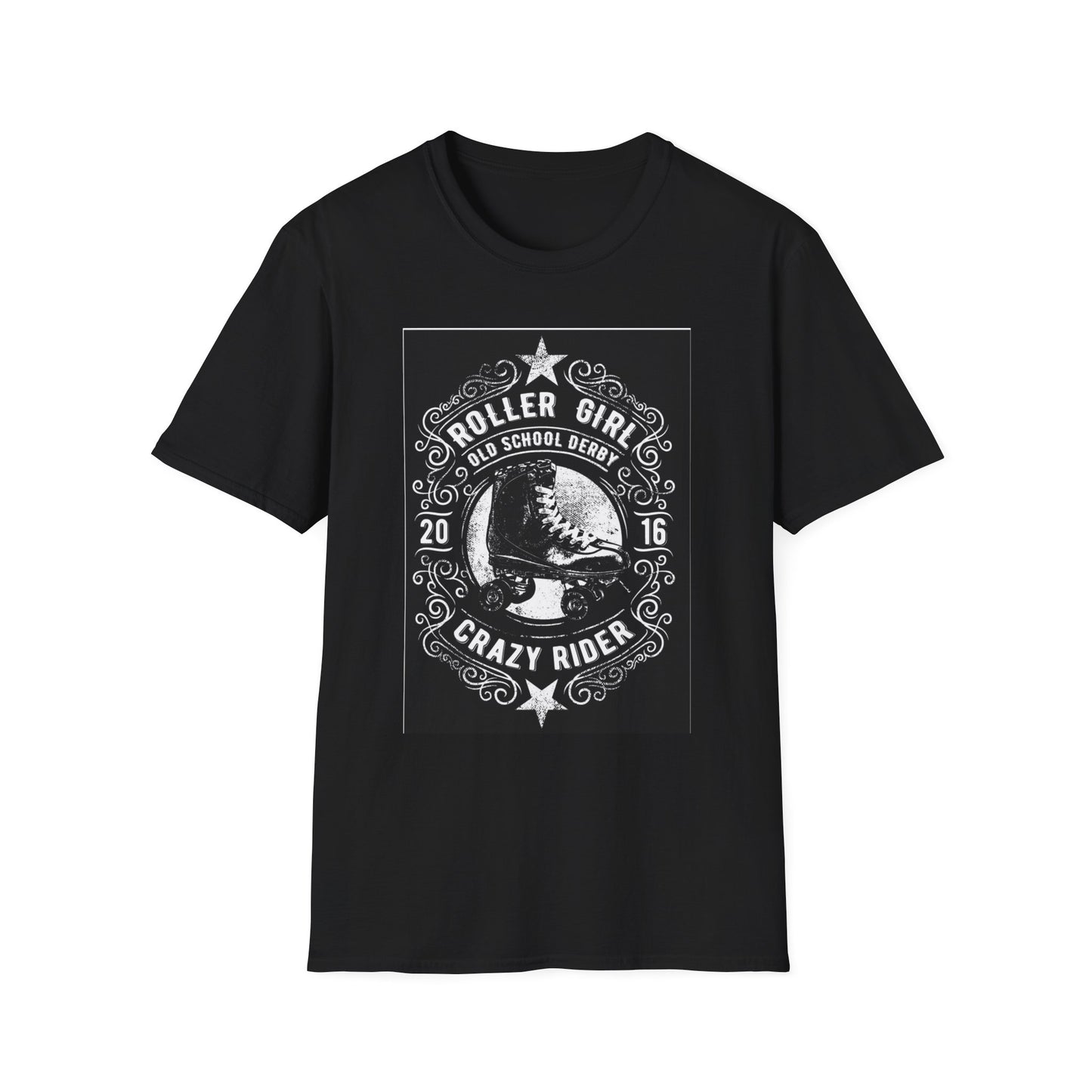 Roller Girl Crazy Rider T-shirt | Skate Derby Graphic