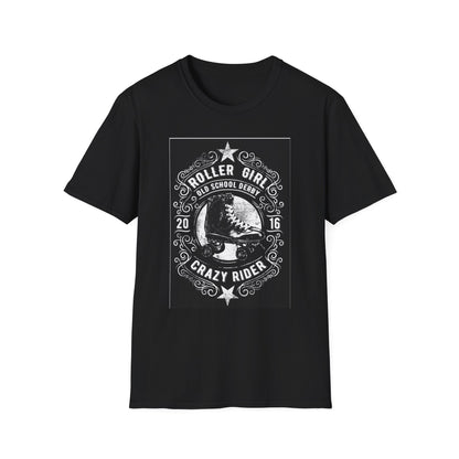 Roller Girl Crazy Rider T-shirt | Skate Derby Graphic
