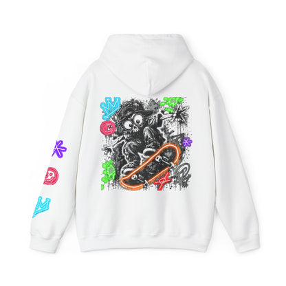 Skate & Surf Collection - Neon Skizzy Skater Graphic Hoodie, multiple colors | CaliPride Clothing
