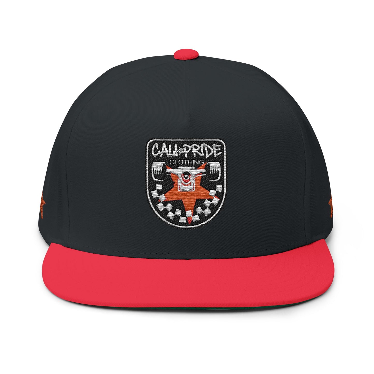 Cali Pride Checkers & Truck Flat Bill Snapback - Embroidered