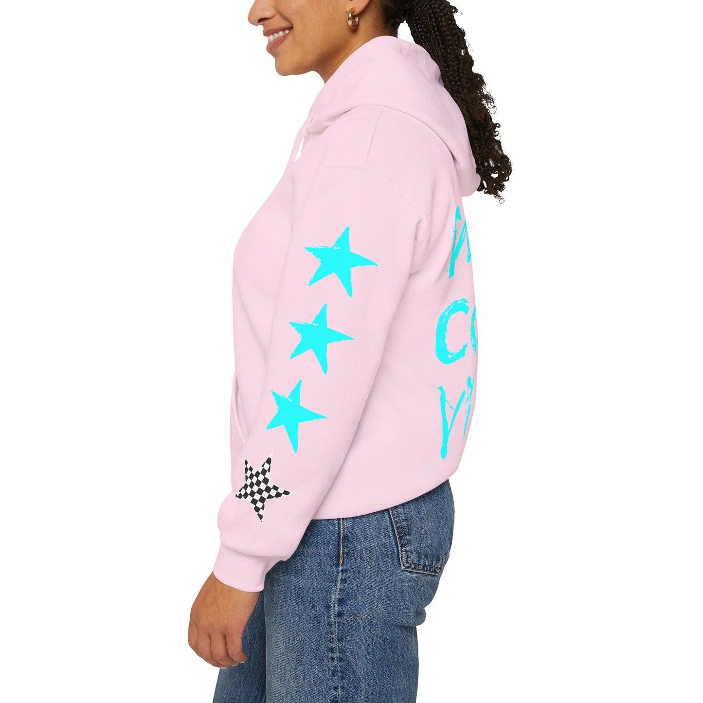 'West Coast Vibe' Graphic Hoodie w Stars - Multiple colors | CaliPride Clothing
