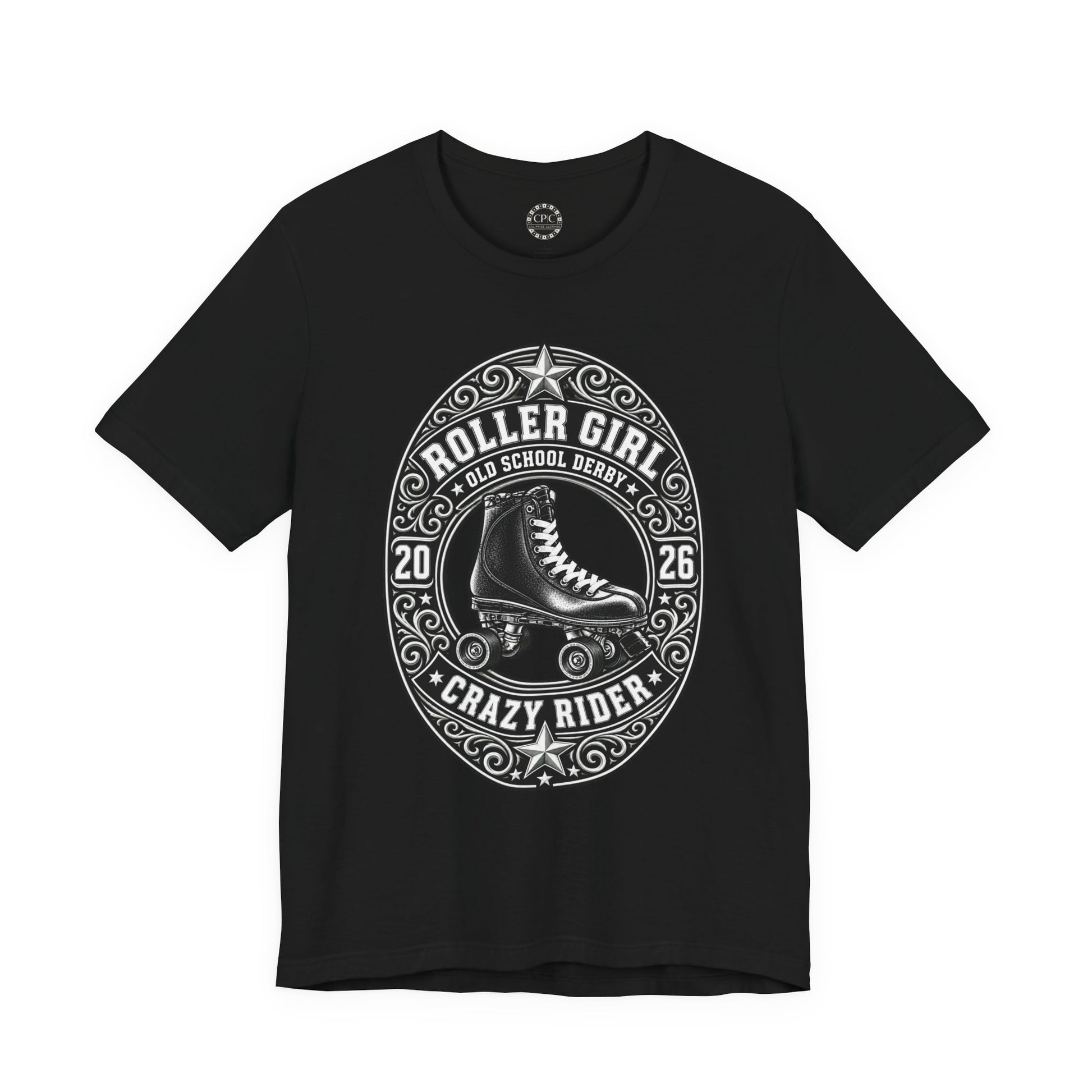 Punk Resurrected Collection - Roller Girl Crazy Rider, Graphic T-shirt | CaliPride Clothing