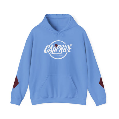 'West Coast State of Mind' Diamond & Hearts Skull, Graphic Hoodie - CaliPride Clothing