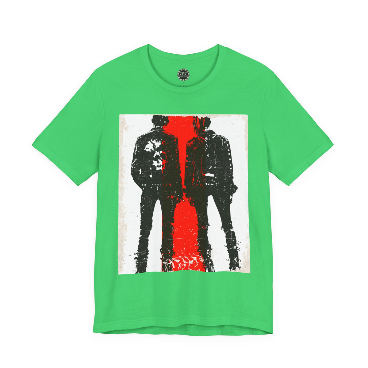 Punk Resurrected Collection - Couple Run, Neon Graphic T - Shirt - CaliPride Clothing