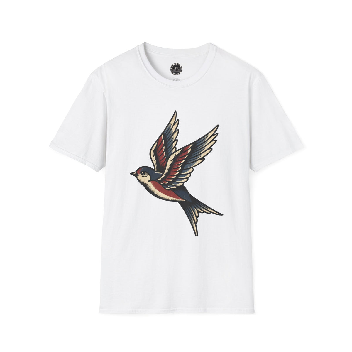 Pacific Works Collection - Vintage Flying Swallow Graphic Tee — CaliPride Clothing