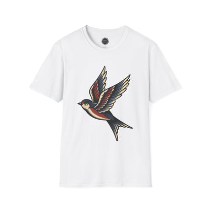 Pacific Works Collection - Vintage Flying Swallow Graphic Tee — CaliPride Clothing