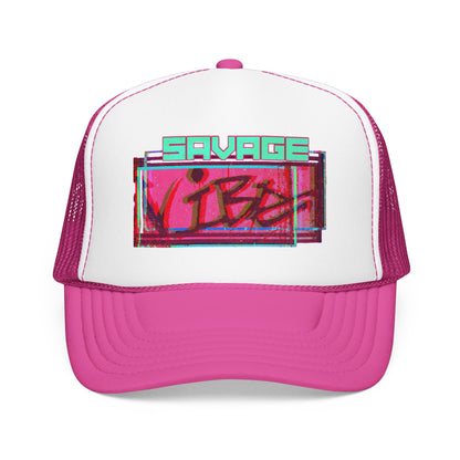 Urban Underground Collection - Bold & Big Color Vibes, Savage Vibe Foam Trucker Hat – DFT printing