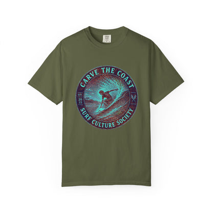 Surf & Beach Collection - Ocean Vibes Series, Carve the Coast, T-Shirt - CaliPride Clothing