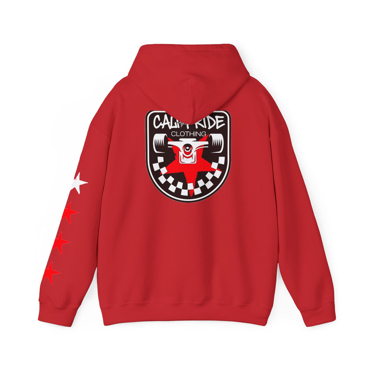 Skate & Surf Collection - Checkered Star Emblem Hoodie, multiple colors | CaliPride Clothing