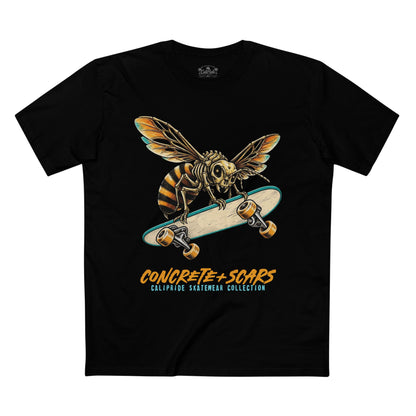 Concrete & Scars Collection - Bee Shredder, Graphic T-Shirt — CaliPride Clothing