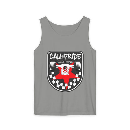 Checkered Truck Emblem Tank Top - CaliPride Clothing