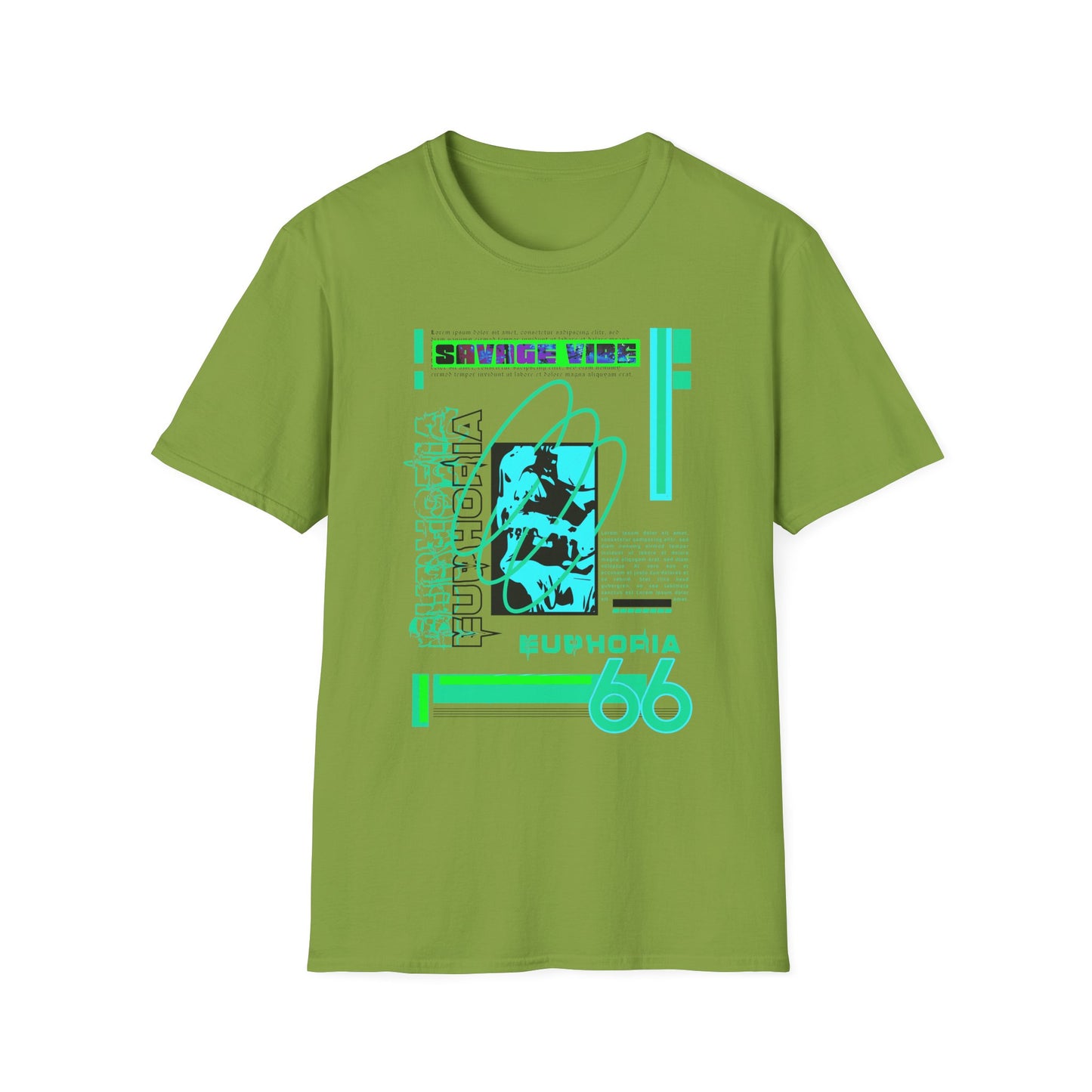 Urban Underground Collection - Savage Vibe, Euphoria 66, Graphic T Shirt - CaliPride Clothing