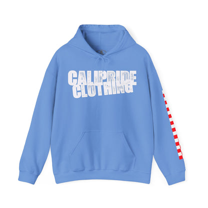 Skate & Surf Collection - Ocean Wave & Checkers Burst, Graphic Hoodie - CaliPride Clothing