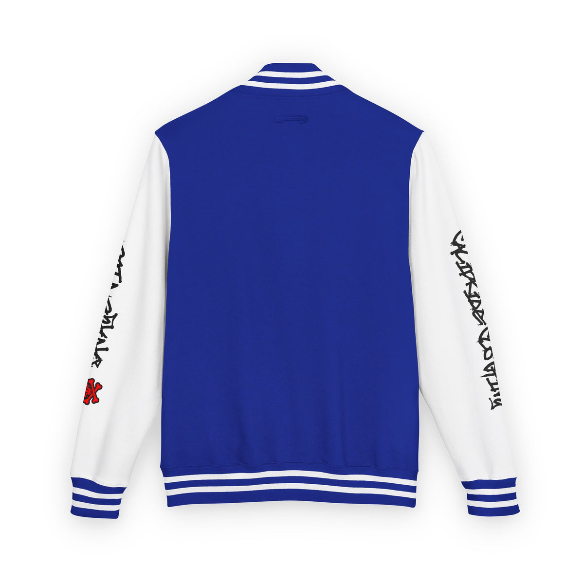 Urban Underground Collection - Savage Vibe, Bone Drop Graphic Letterman Jacket | CaliPride Clothing