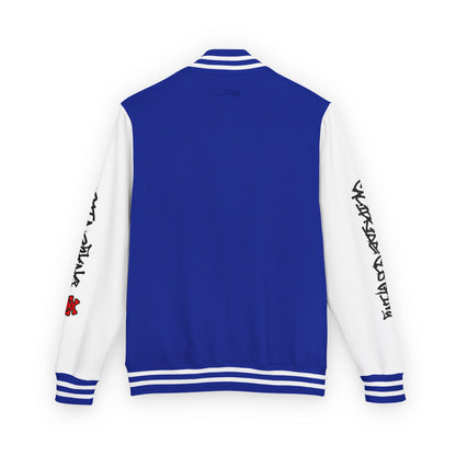 Urban Underground Collection - Savage Vibe, Bone Drop Graphic Letterman Jacket | CaliPride Clothing