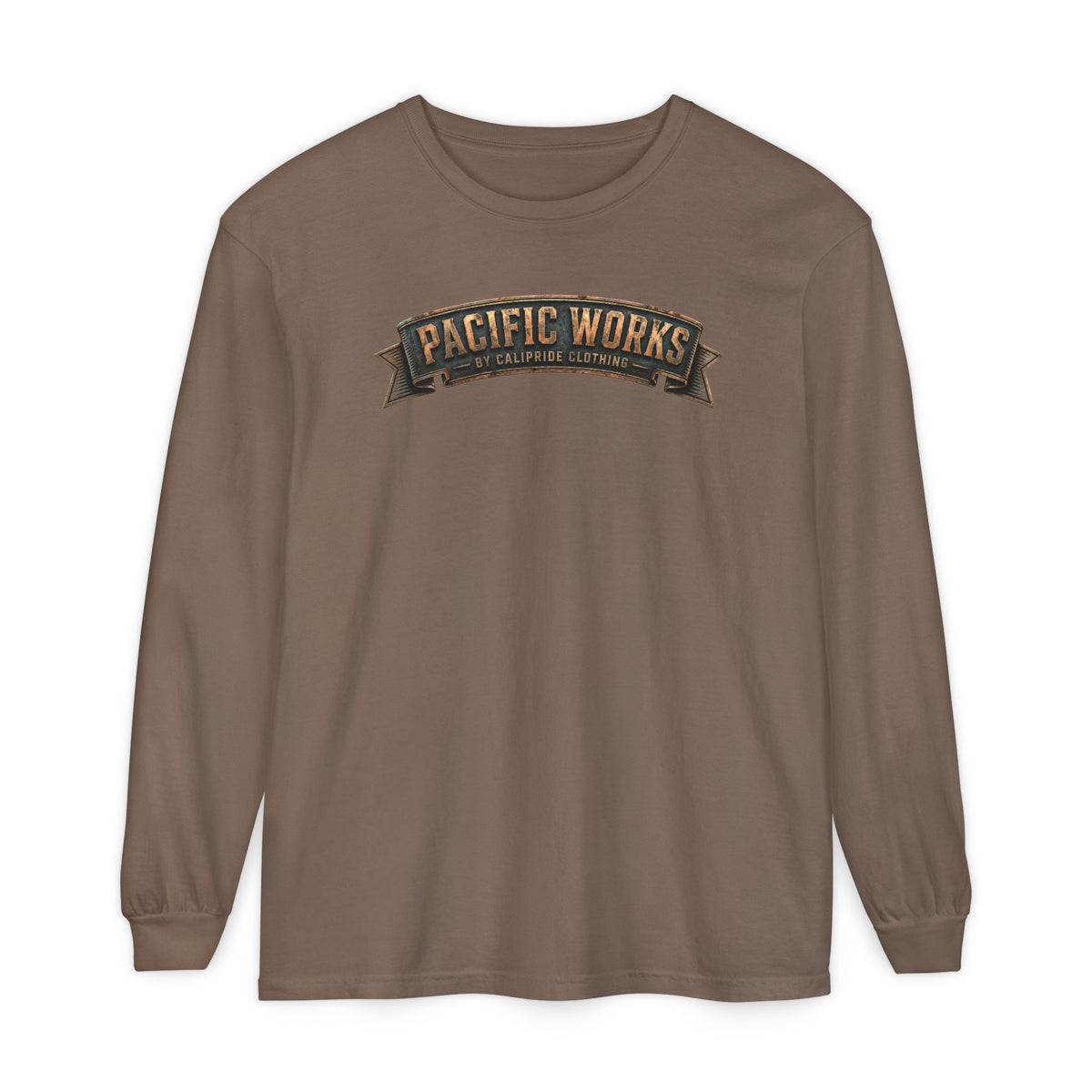 Pacific Works Collection - Signature Logo Long Sleeve T-Shirt - CaliPride Clothing