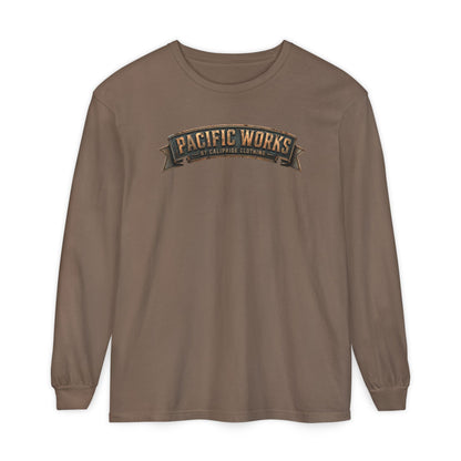 Pacific Works Collection - Signature Logo Long Sleeve T-Shirt - CaliPride Clothing