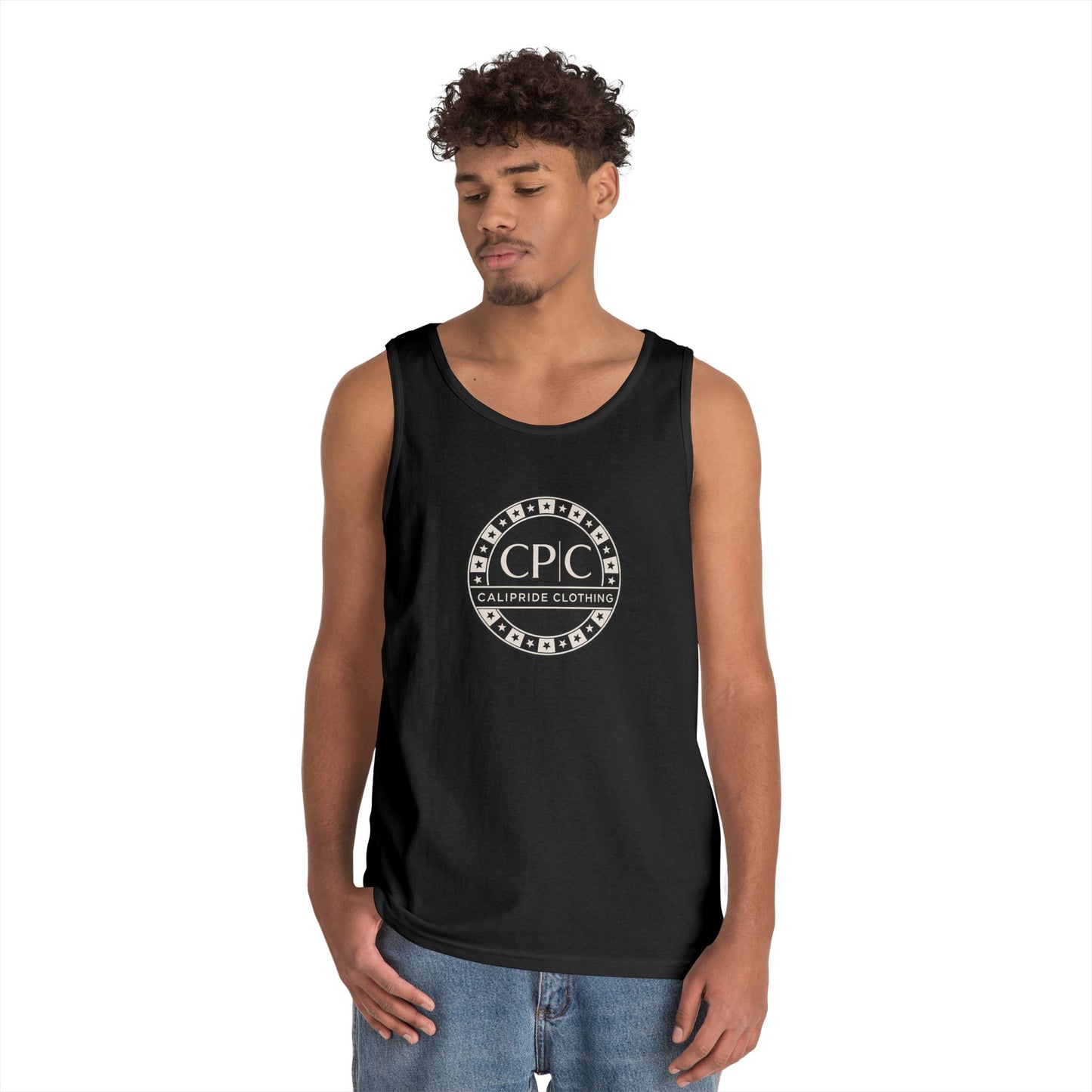 CP | C Logo, Checker Star Loose Tank Top | CaliPride Clothing