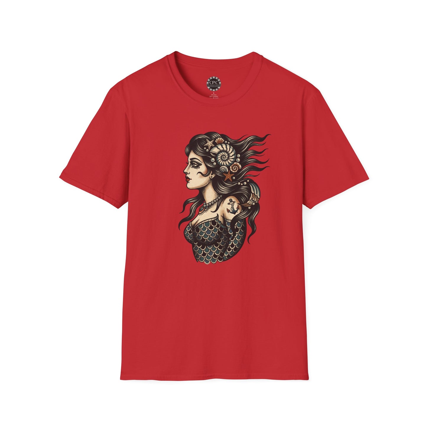Pacific Works Collection - Vintage Mermaid Graphic T-Shirt — CaliPride Clothing