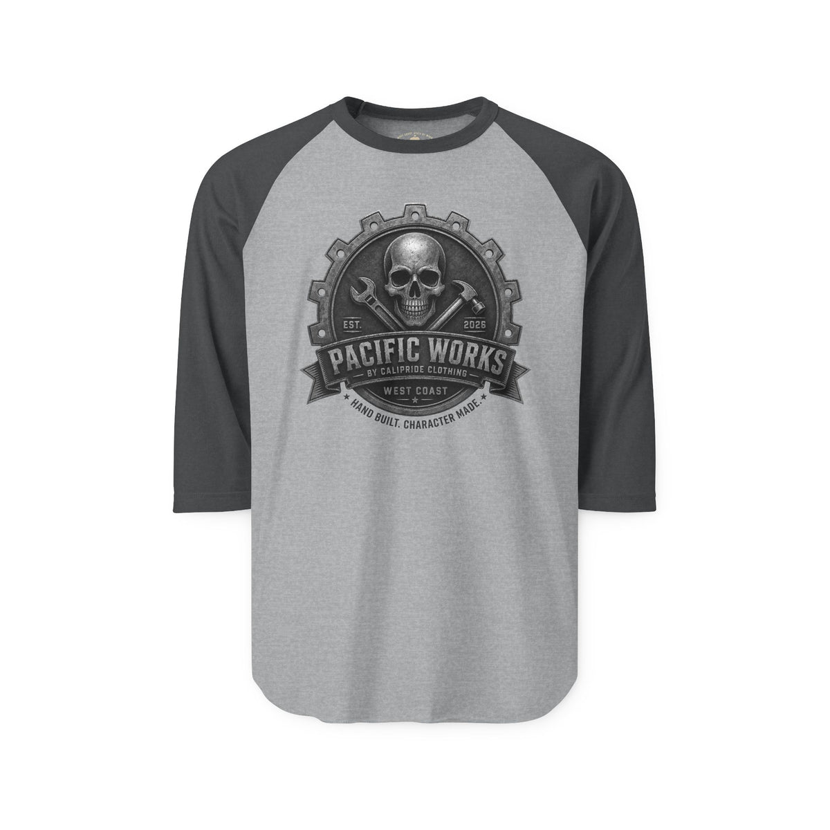 Pacific Works Collection - Raglan, Hand Built. Character Made. Signature Graphic Raglan Tee — CaliPride Clothing